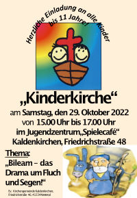 Kinderkirche am 29.10.2022
